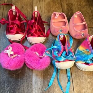 Build a bear shoes- 4 pair